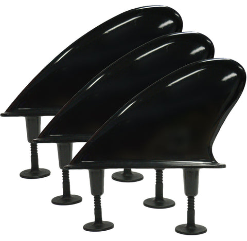 WHITE or BLACK Softboard Fins