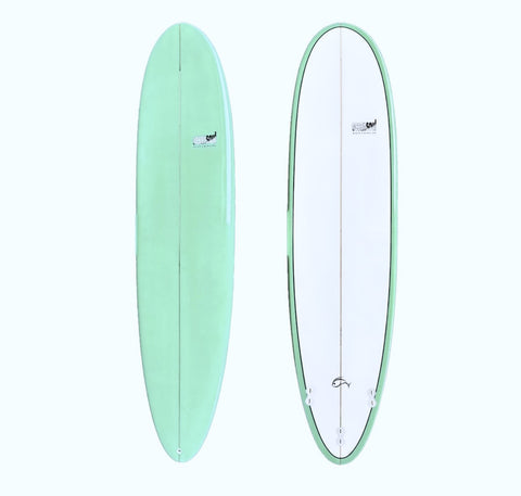 7'6 Mini-mal Surfboard Peppermint