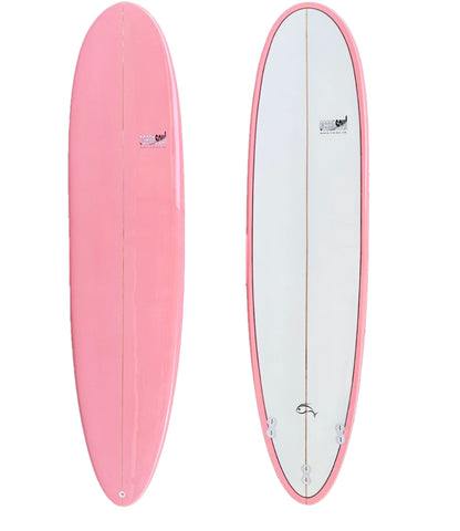 7'6 Mini-mal Surfboard Pink