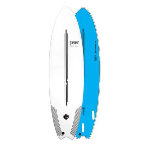 Ocean and Earth 6'0  Fish Softboard White