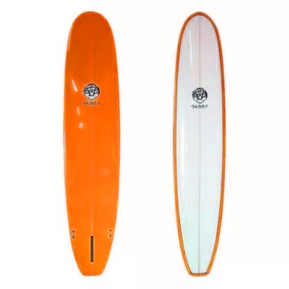 7'6 Orange Clyde Beatty Surfboard Mal