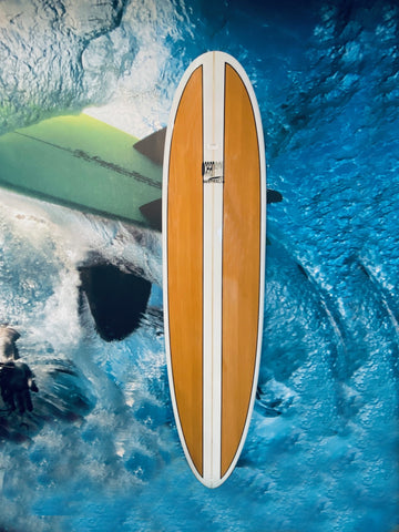 9'0 Longboard Woodgrain Surfboard